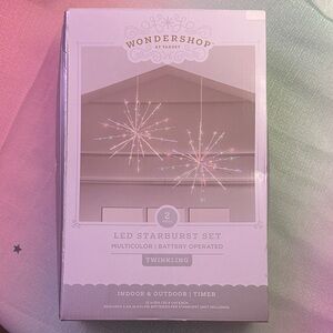 Wondershop Multicolor LED Starburst Indoor/Outdoor Hanging Lights - 2 Pack